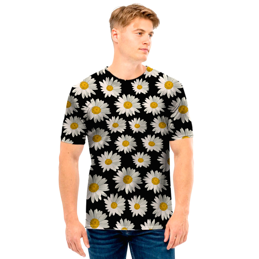 Daisy Flower Pattern Print Men's T-Shirt