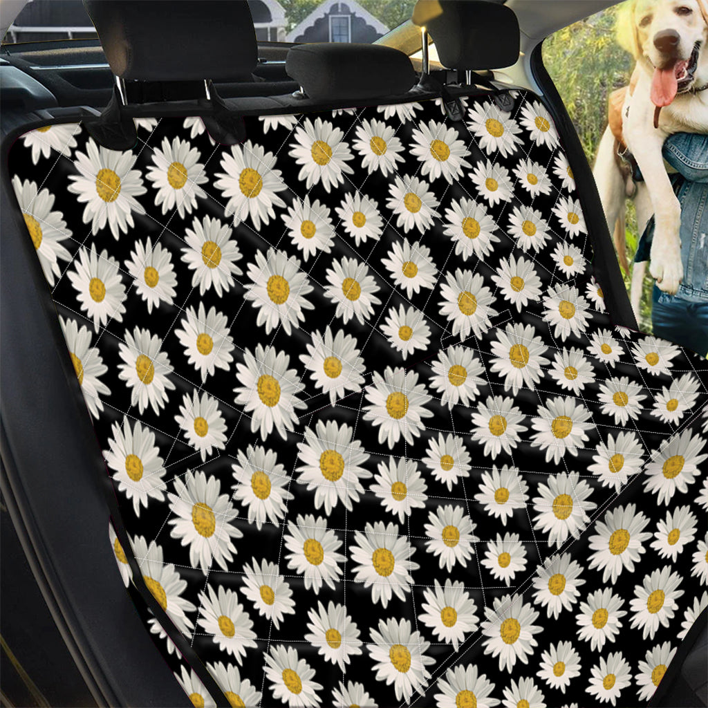 Daisy Flower Pattern Print Pet Car Back Seat Cover