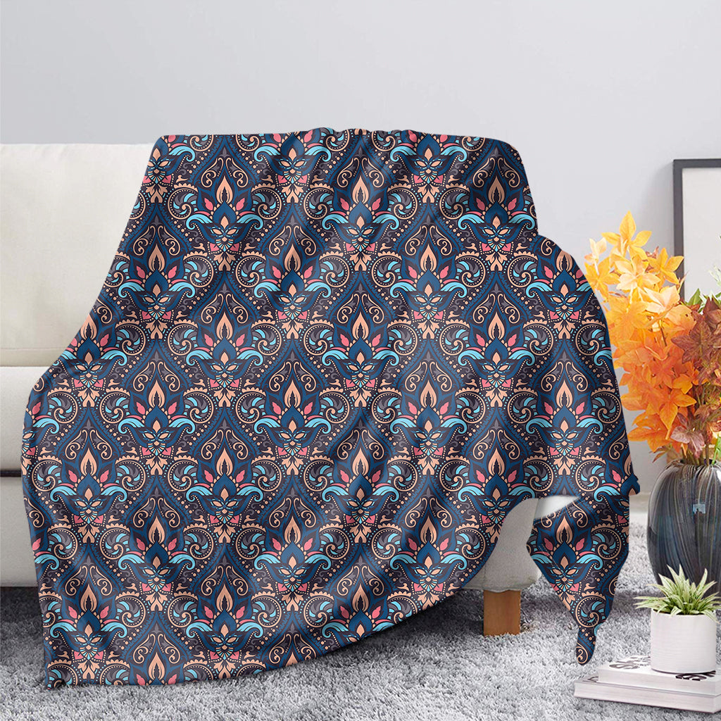 Damask Boho Pattern Print Blanket