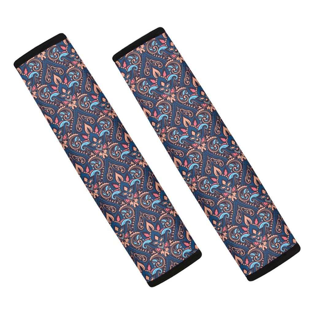 Damask Boho Pattern Print Car Seat Belt Covers