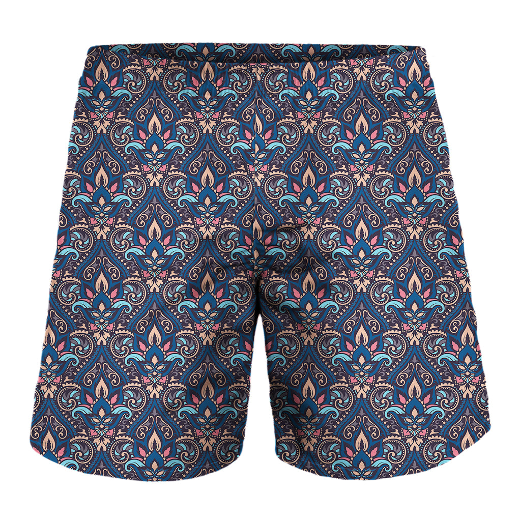 Damask Boho Pattern Print Men's Shorts