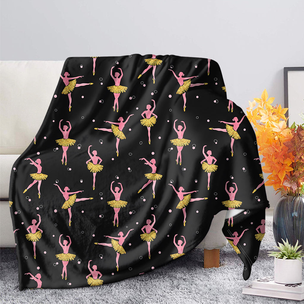 Dancing Ballet Pattern Print Blanket