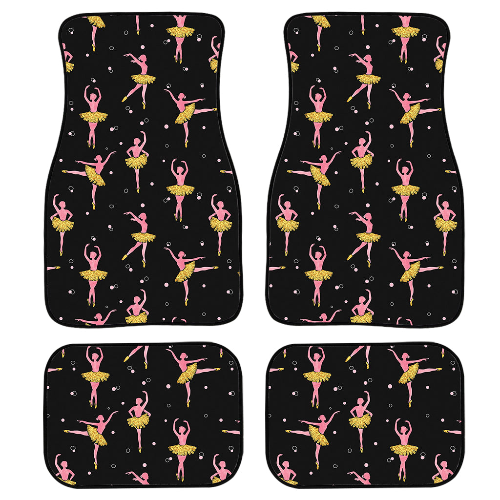 Dancing Ballet Pattern Print Front and Back Car Floor Mats