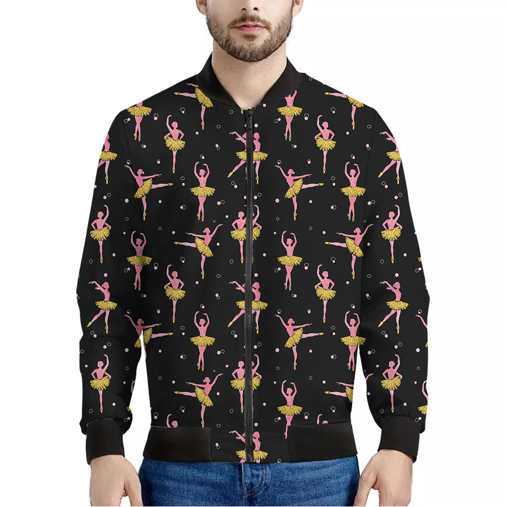 Dancing Ballet Pattern Print Men's Bomber Jacket