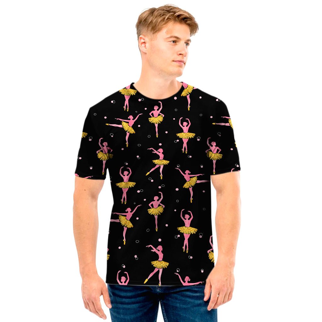 Dancing Ballet Pattern Print Men's T-Shirt