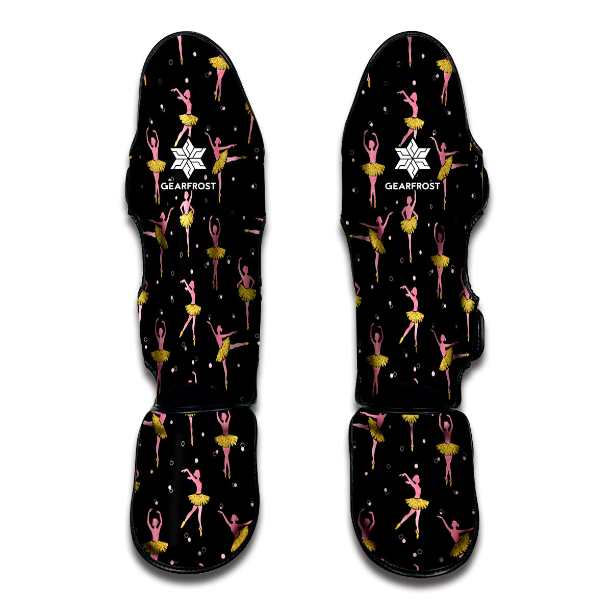 Dancing Ballet Pattern Print Muay Thai Shin Guards