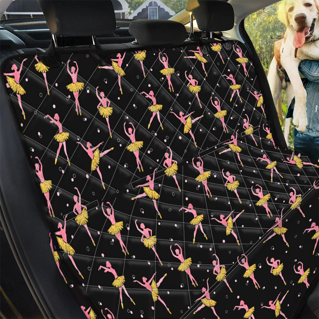 Dancing Ballet Pattern Print Pet Car Back Seat Cover