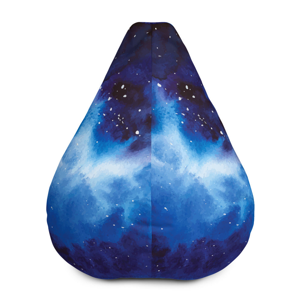 Dark Blue Galaxy Space Print Bean Bag Cover