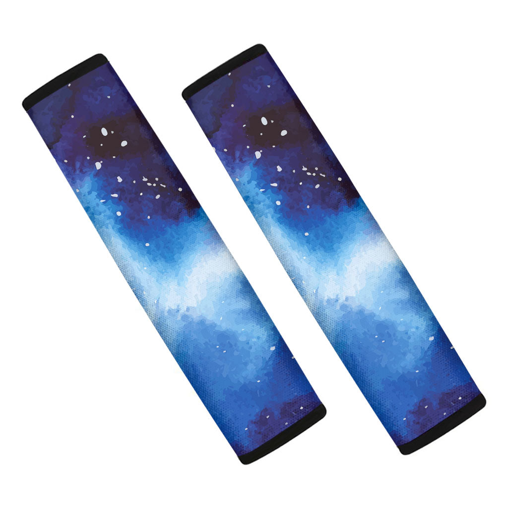 Dark Blue Galaxy Space Print Car Seat Belt Covers