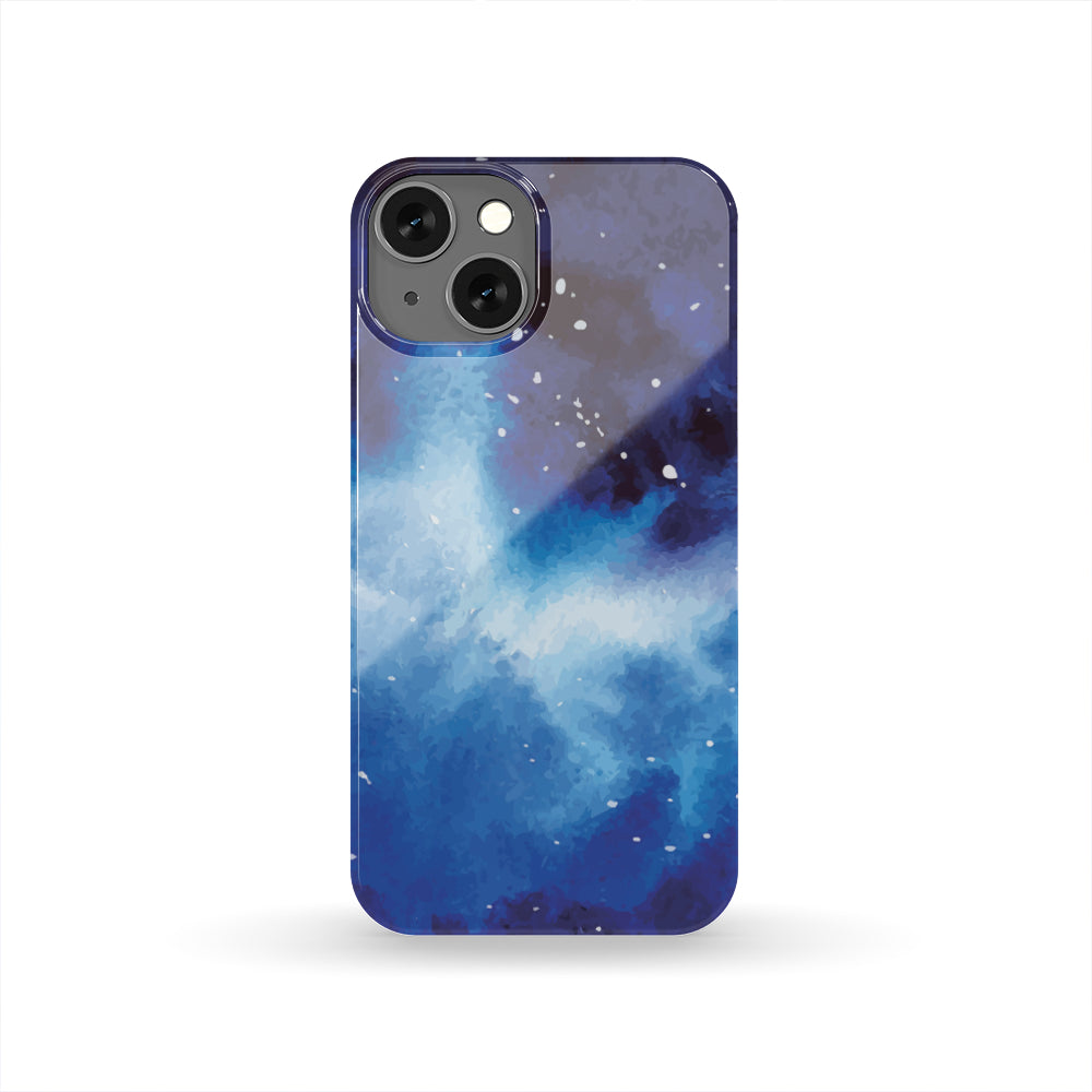 Dark Blue Galaxy Space Print Phone Case