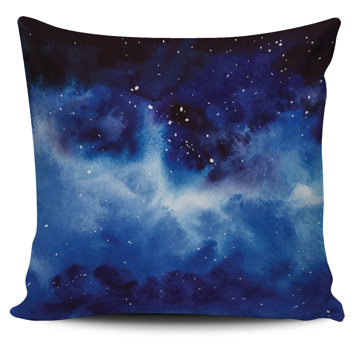 Dark Blue Galaxy Space Print Pillow Cover