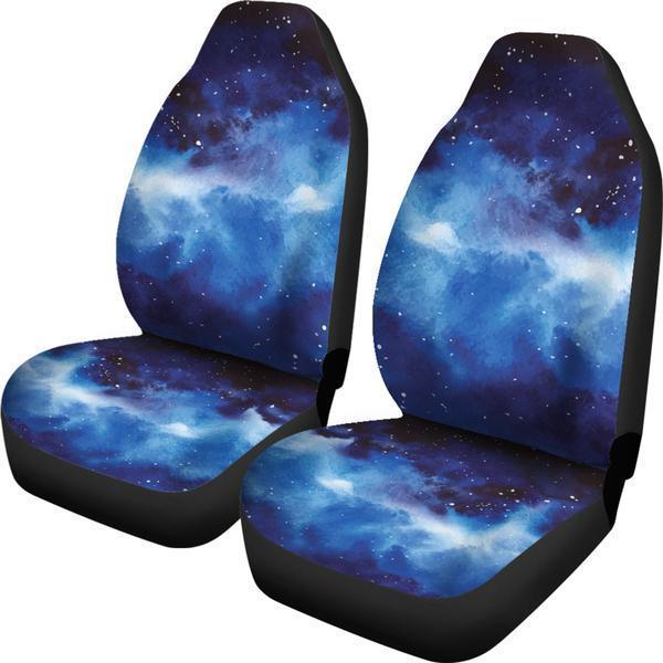 Dark Blue Galaxy Space Print Universal Fit Car Seat Covers