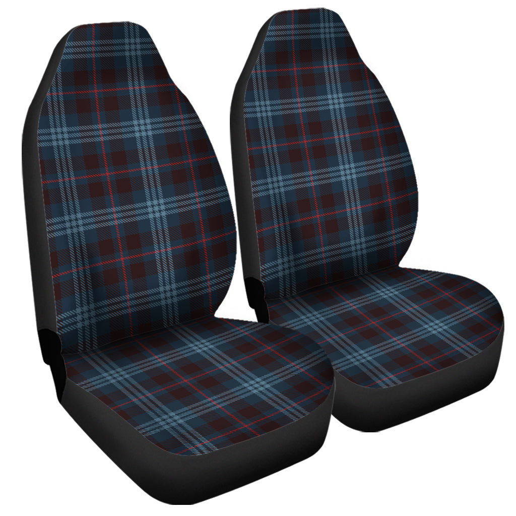 Dark Blue Tartan Pattern Print Universal Fit Car Seat Covers