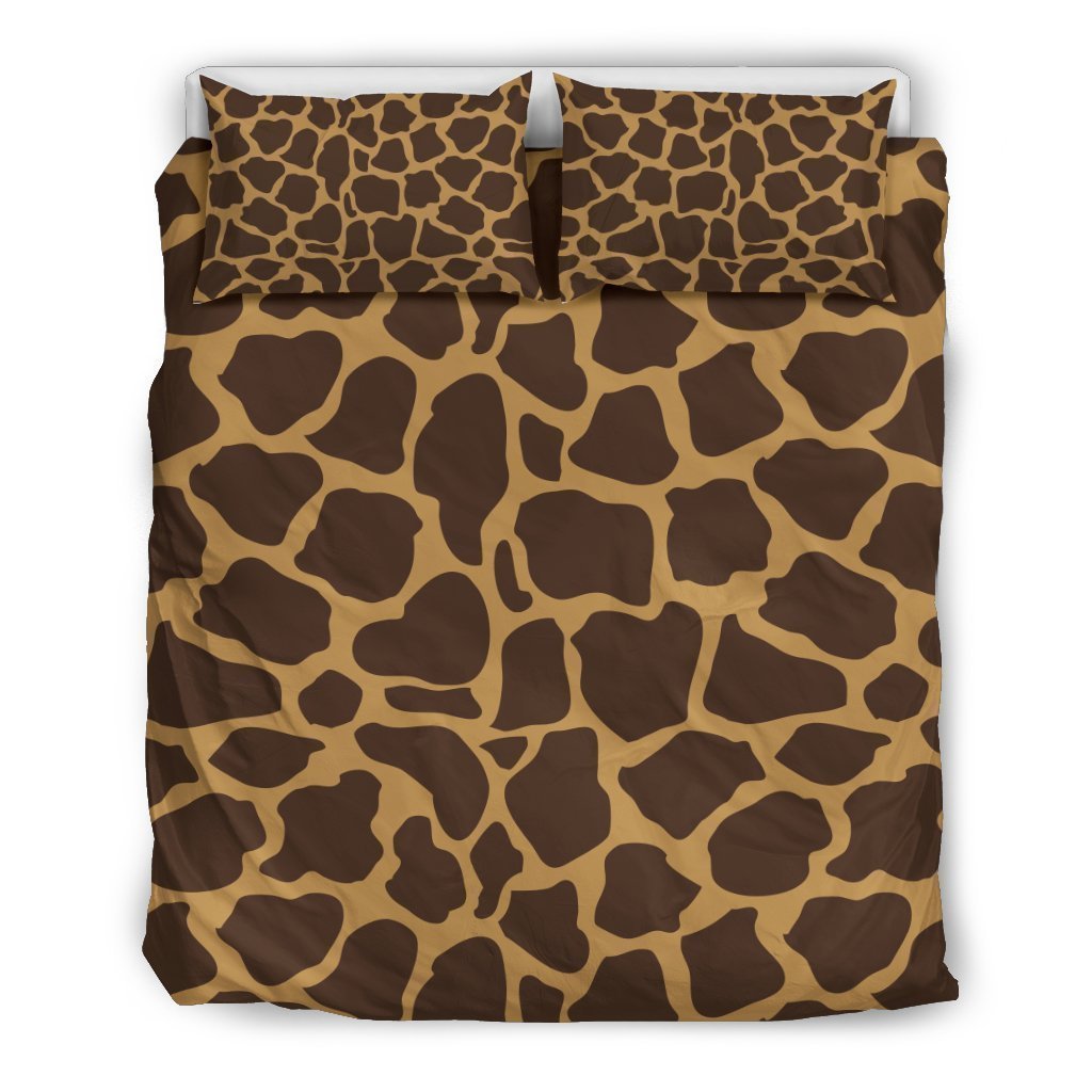 Dark Brown Cow Print Duvet Cover Bedding Set