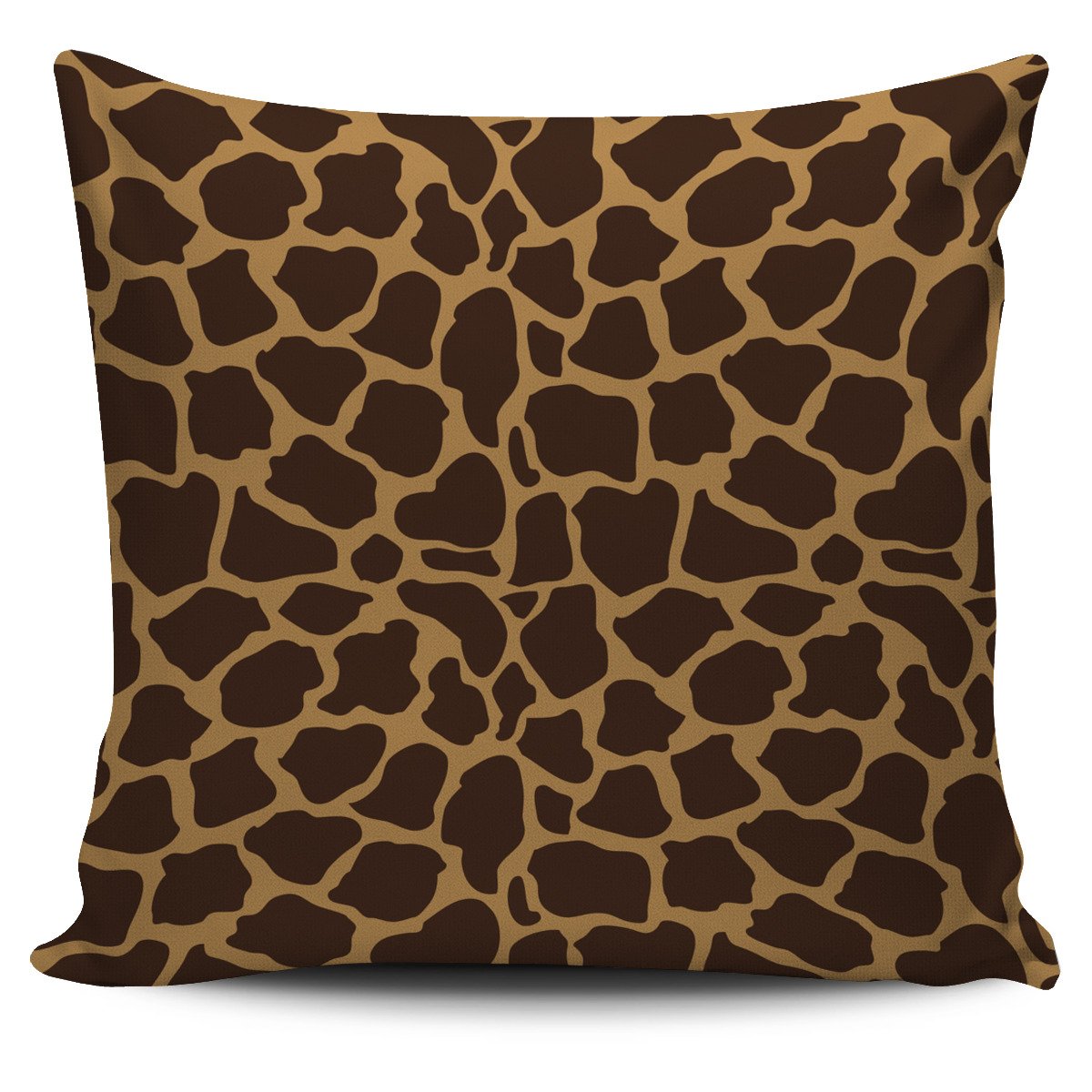 Dark Brown Cow Print Pillow Cover