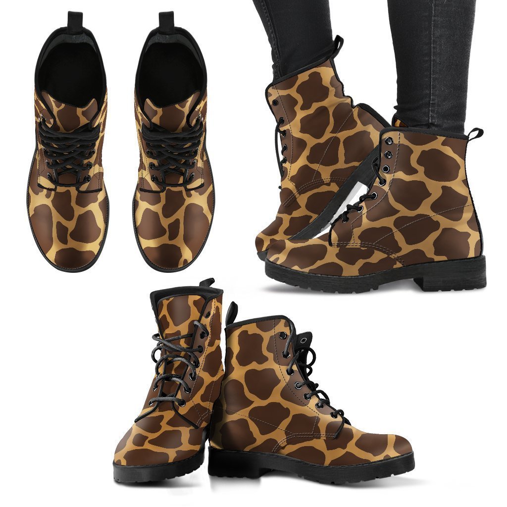 Dark Brown Cow Print Women's Boots