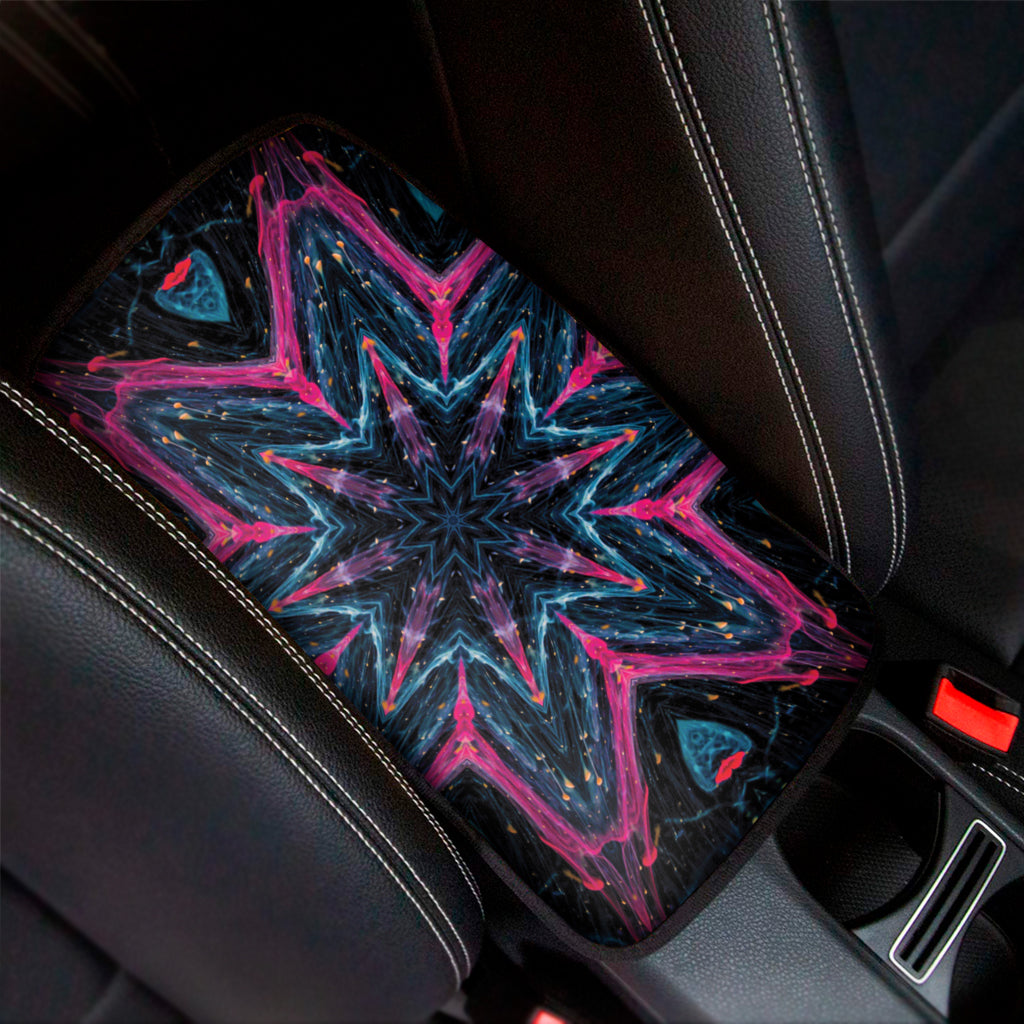 Dark Cloud Kaleidoscope Print Car Center Console Cover