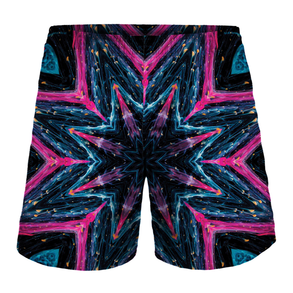 Dark Cloud Kaleidoscope Print Men's Shorts