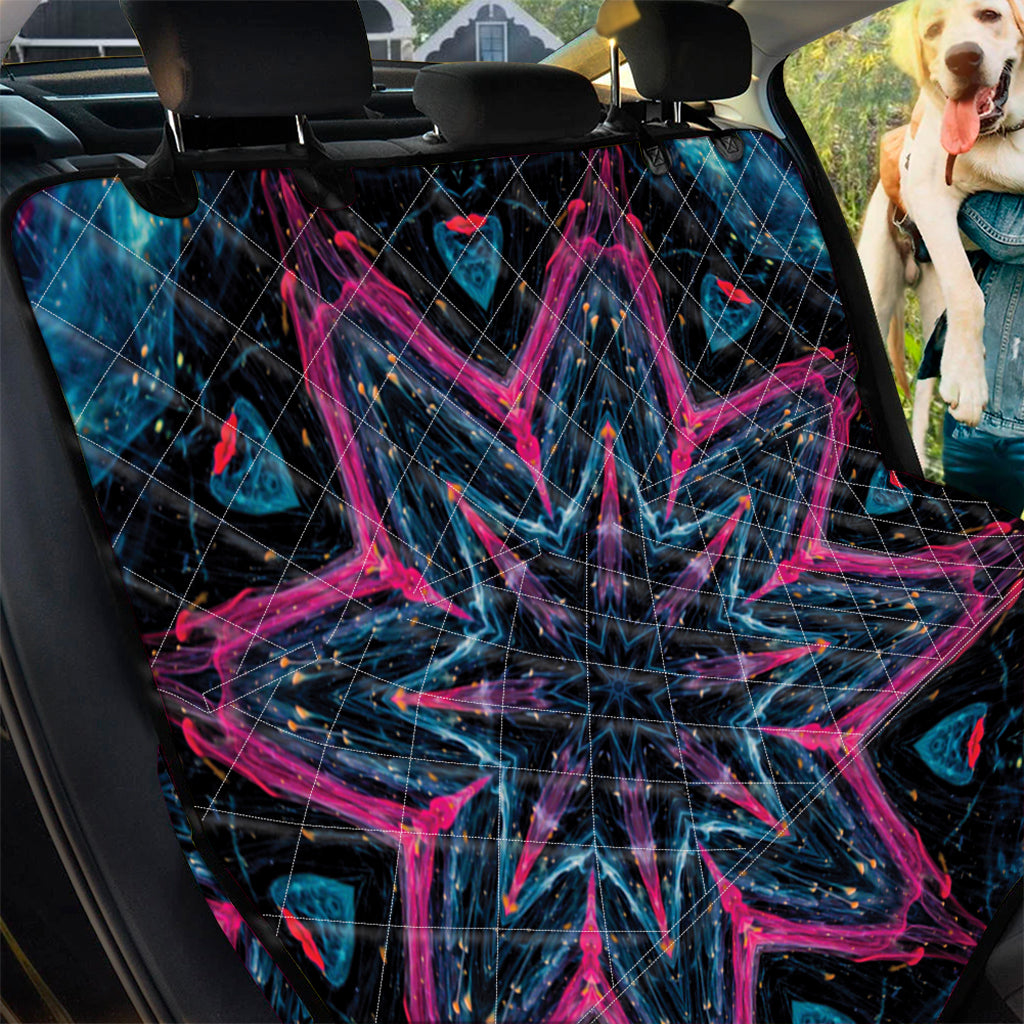 Dark Cloud Kaleidoscope Print Pet Car Back Seat Cover