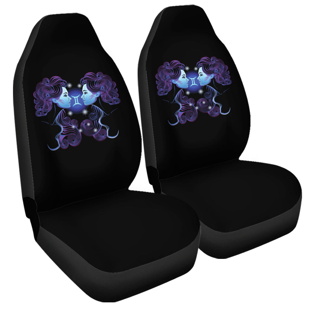 Dark Gemini Zodiac Sign Print Universal Fit Car Seat Covers