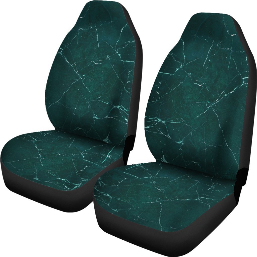 Dark Green Marble Print Universal Fit Car Seat Covers