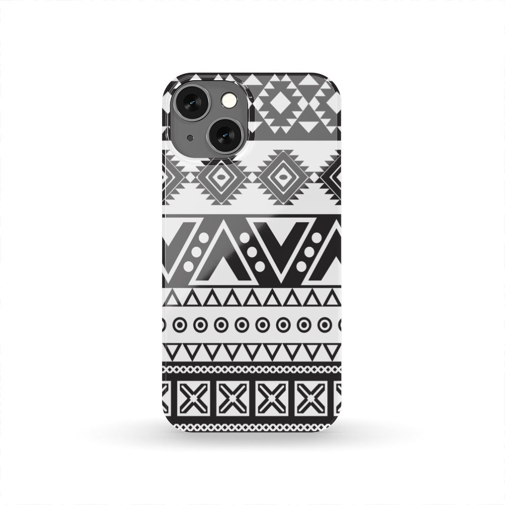 Dark Grey Aztec Pattern Print Phone Case