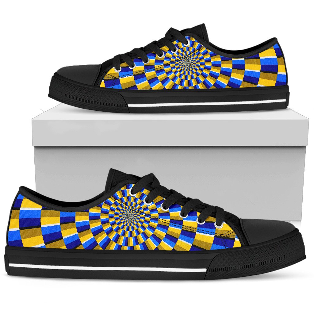 Dartboard Moving Optical Illusion Men's Low Top Shoes