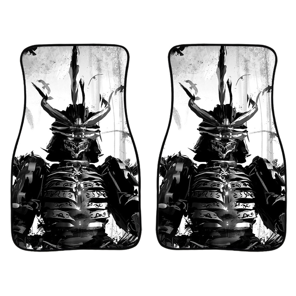 Demon Samurai Print Front Car Floor Mats