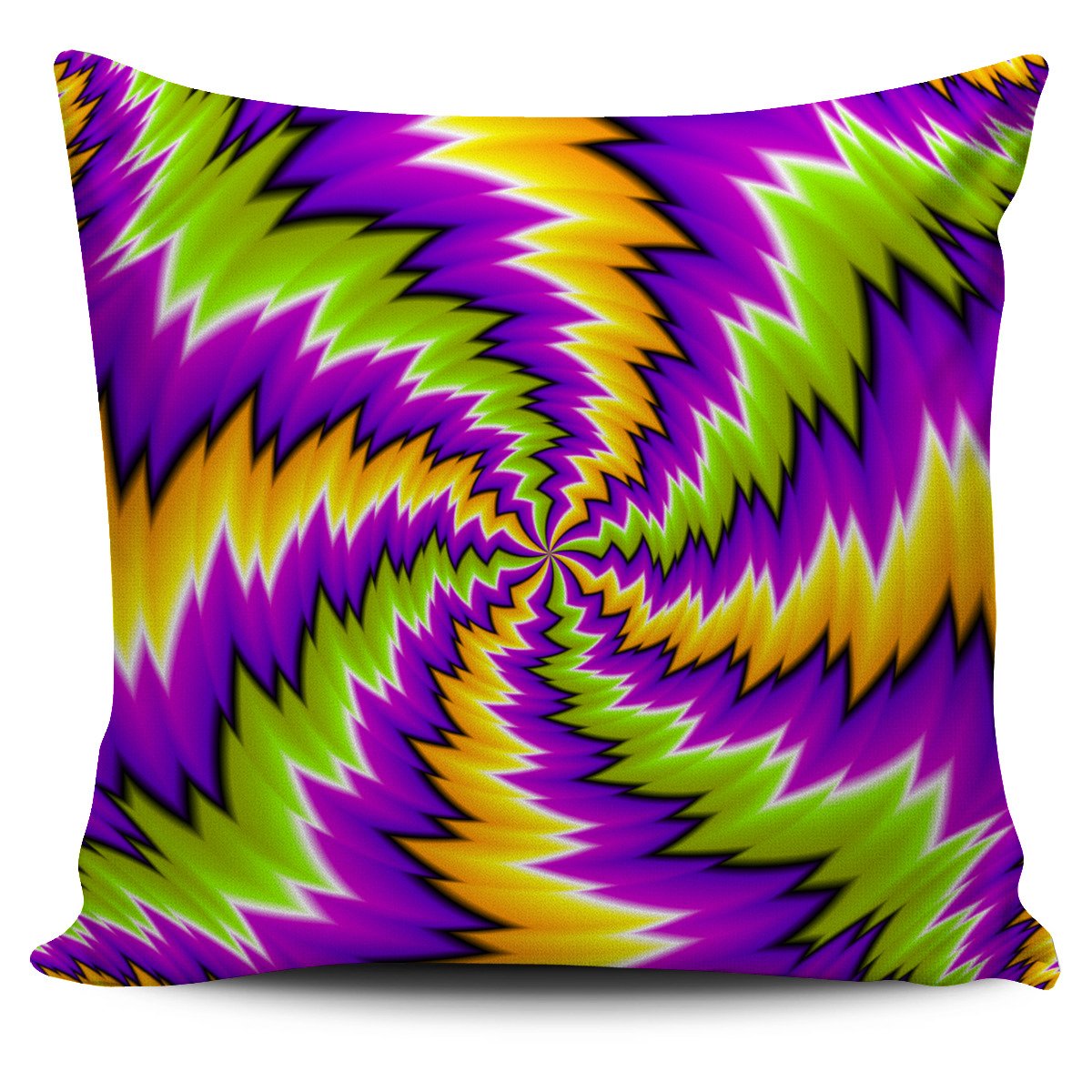 Dizzy Vortex Moving Optical Illusion Pillow Cover