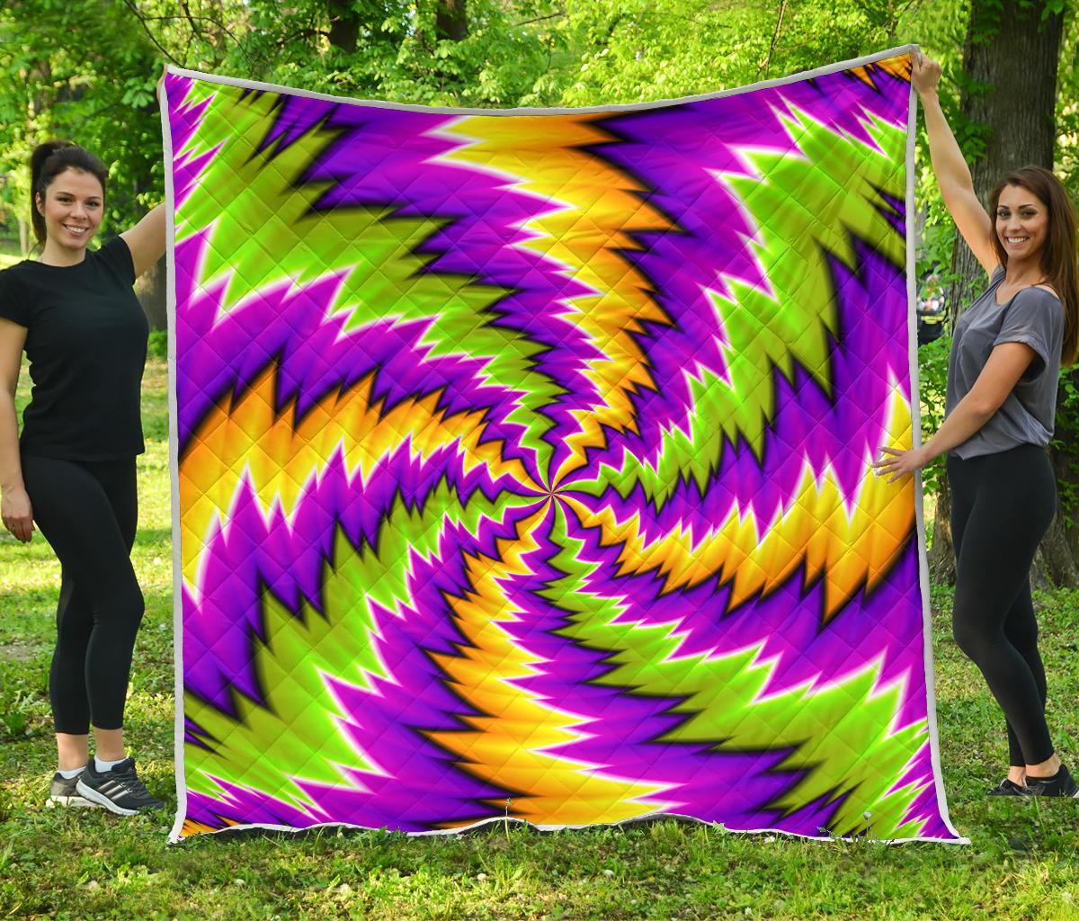 Dizzy Vortex Moving Optical Illusion Quilt