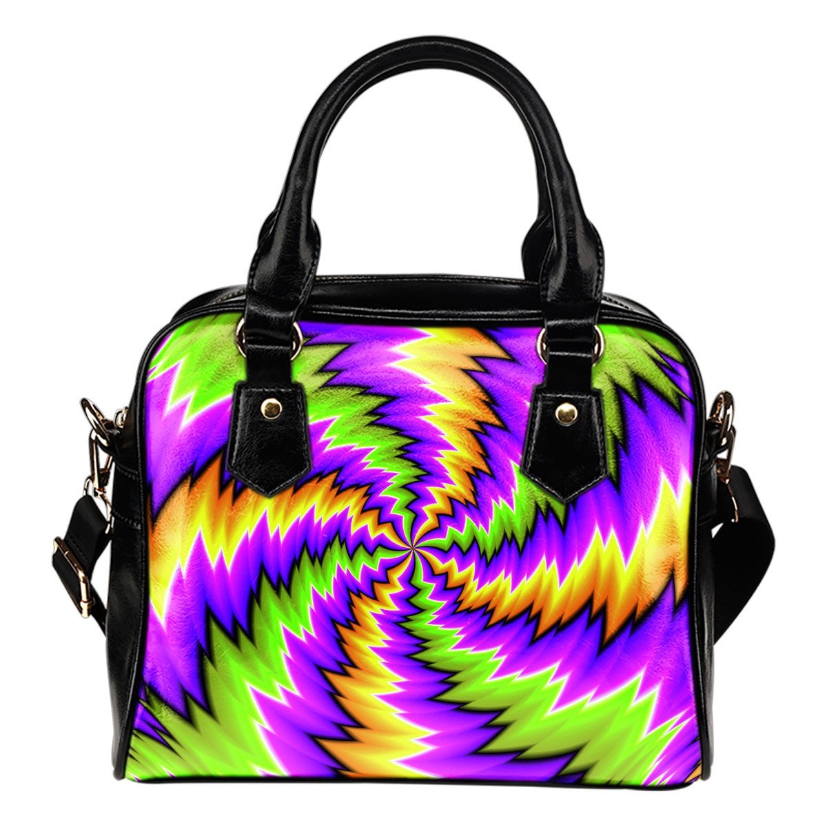 Dizzy Vortex Moving Optical Illusion Shoulder Handbag