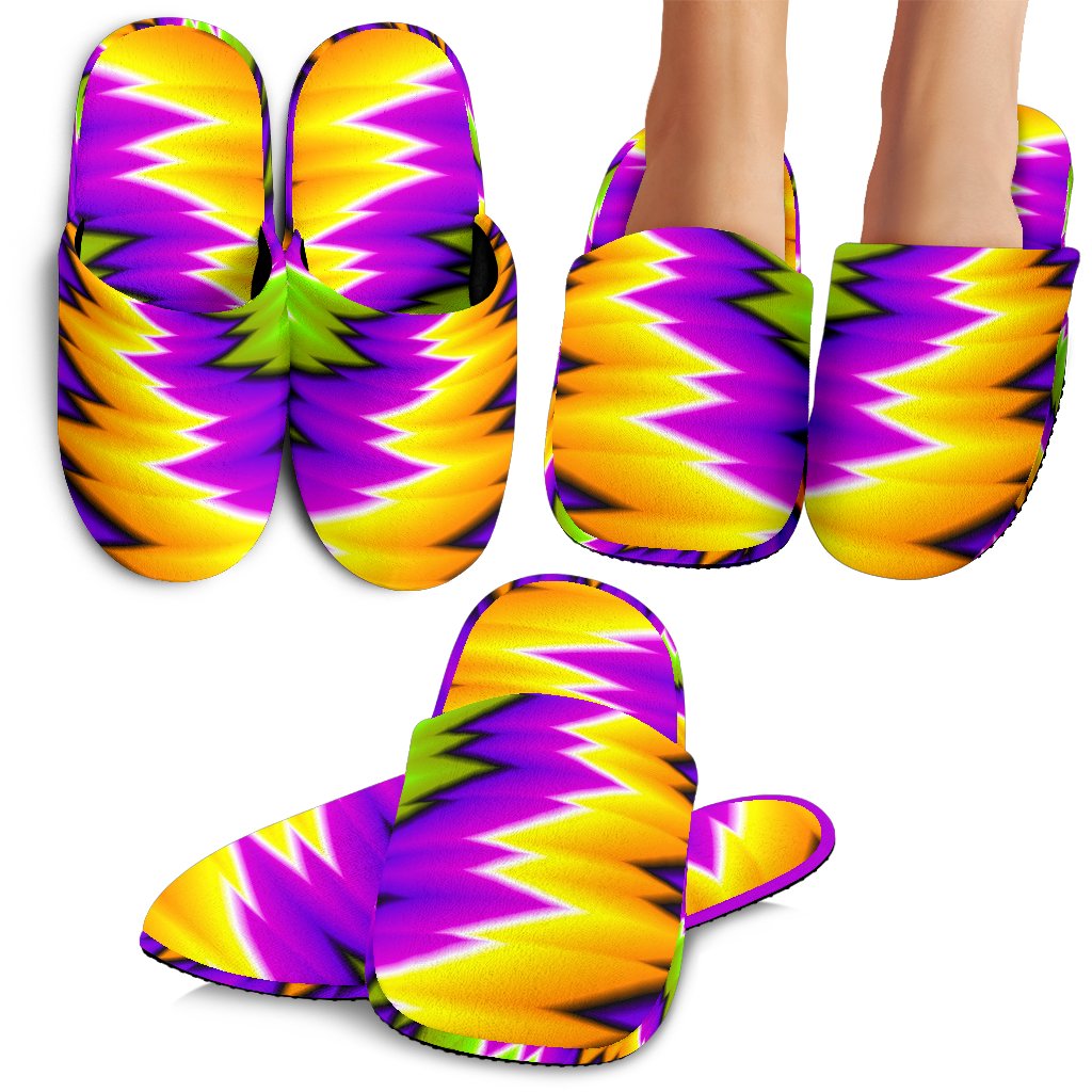 Dizzy Vortex Moving Optical Illusion Slippers