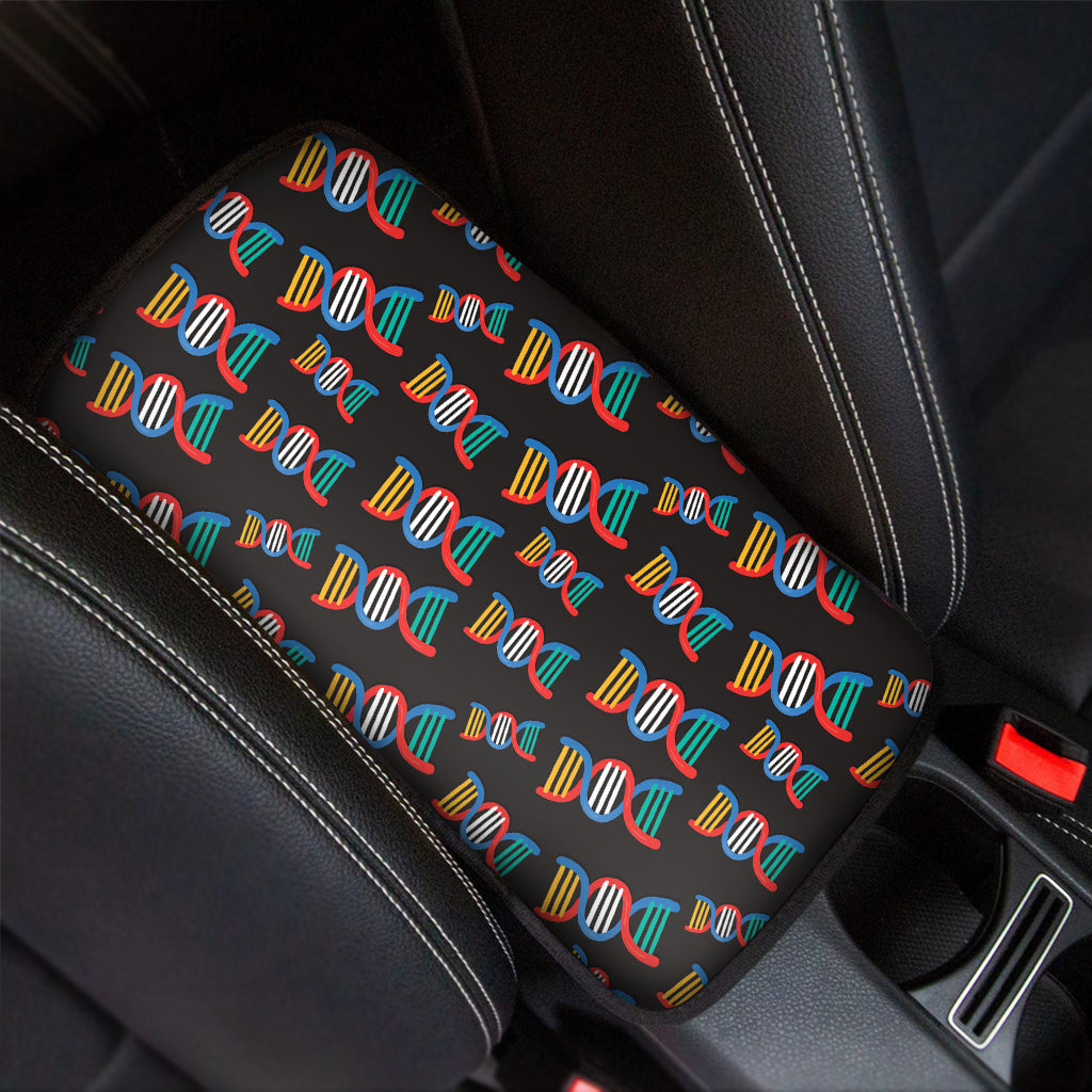 DNA Strands Pattern Print Car Center Console Cover