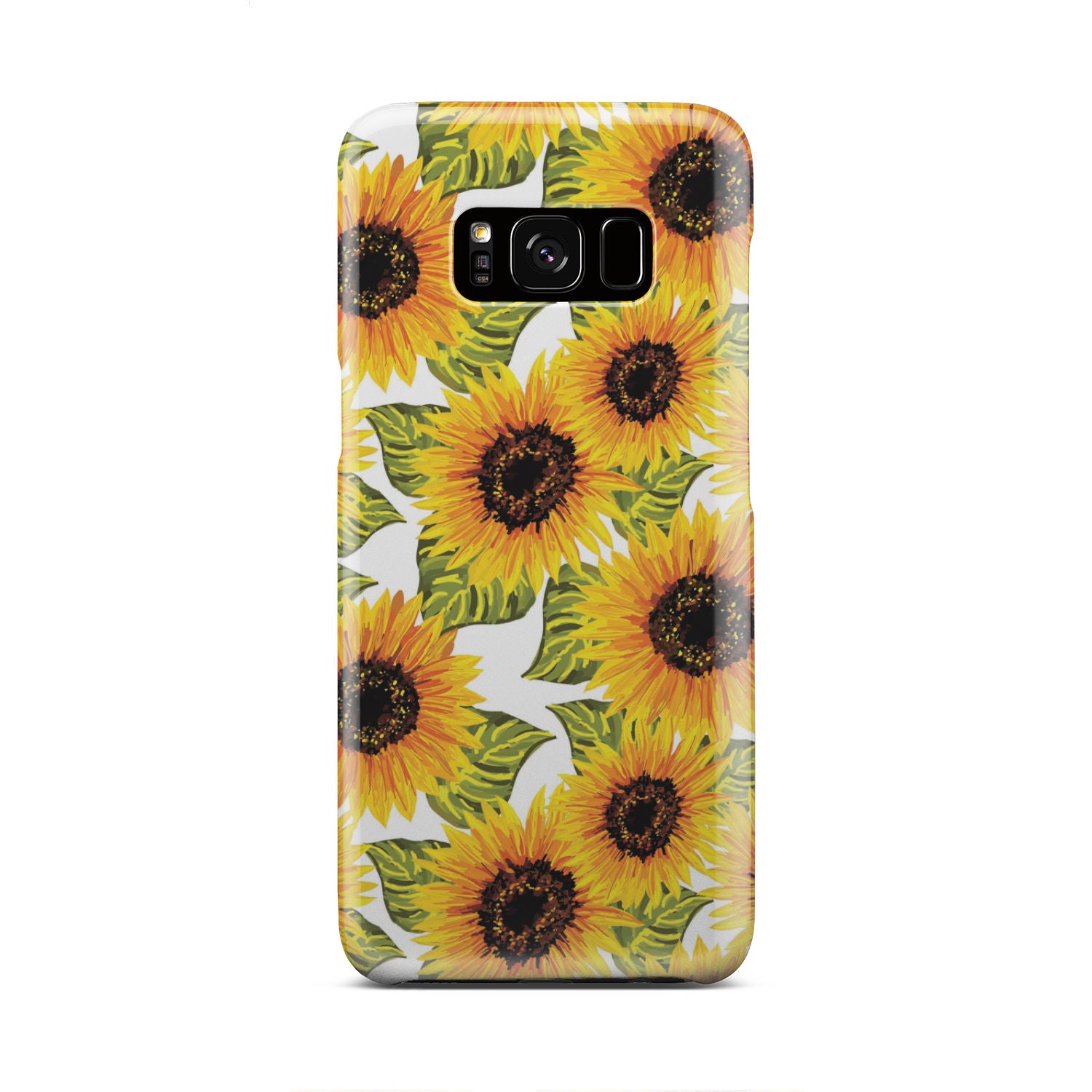 Doodle Sunflower Pattern Print Phone Case