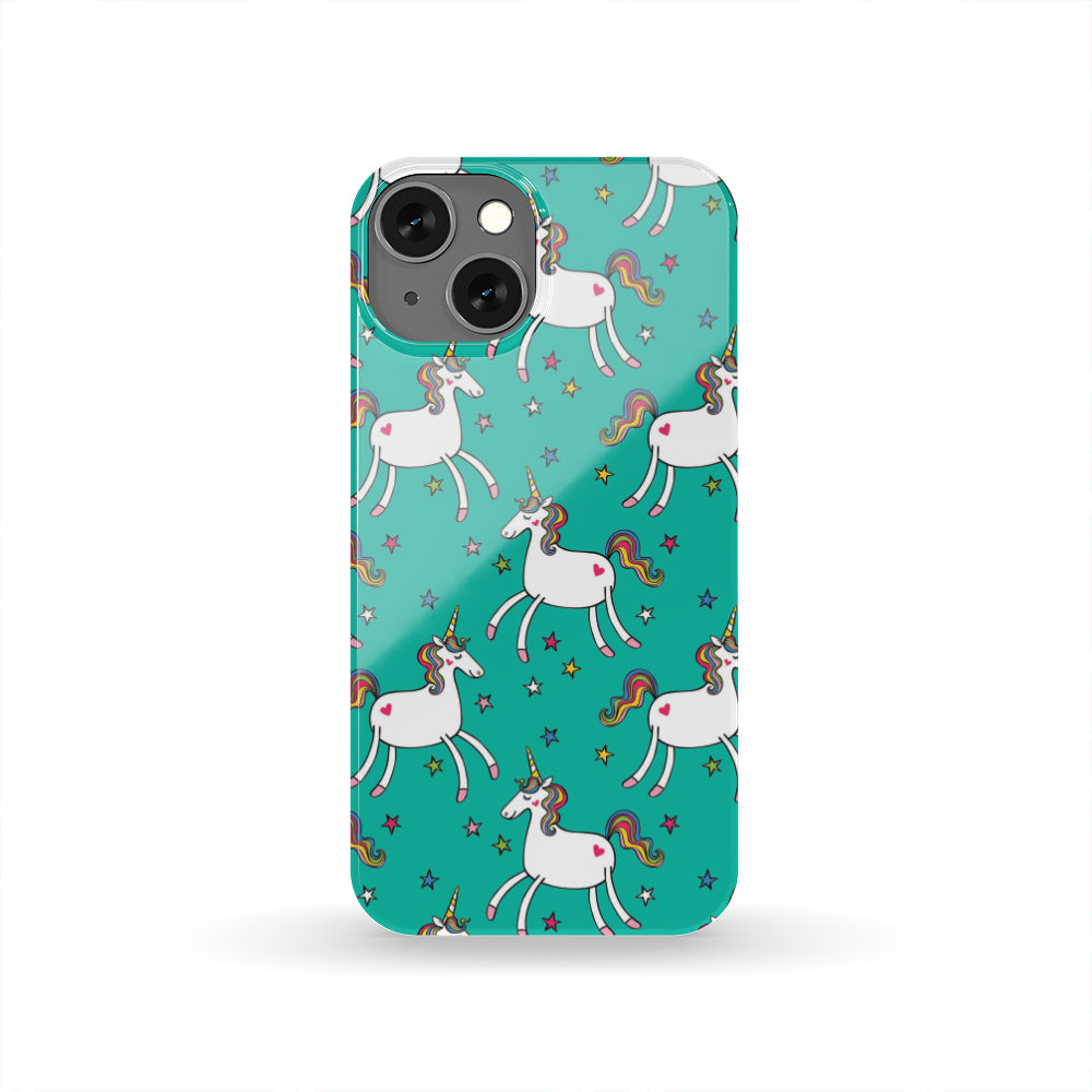 Doodle Unicorn Pattern Print Phone Case