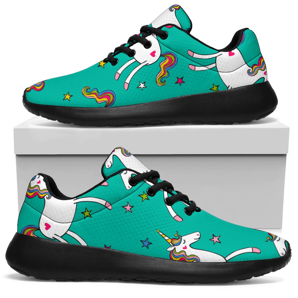 Doodle Unicorn Pattern Print Sport Sneakers