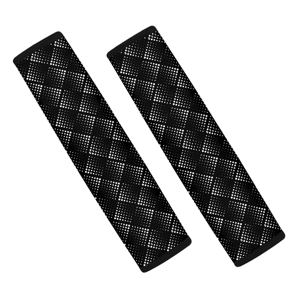 Dot Geometric Square Pattern Print Car Seat Belt Covers