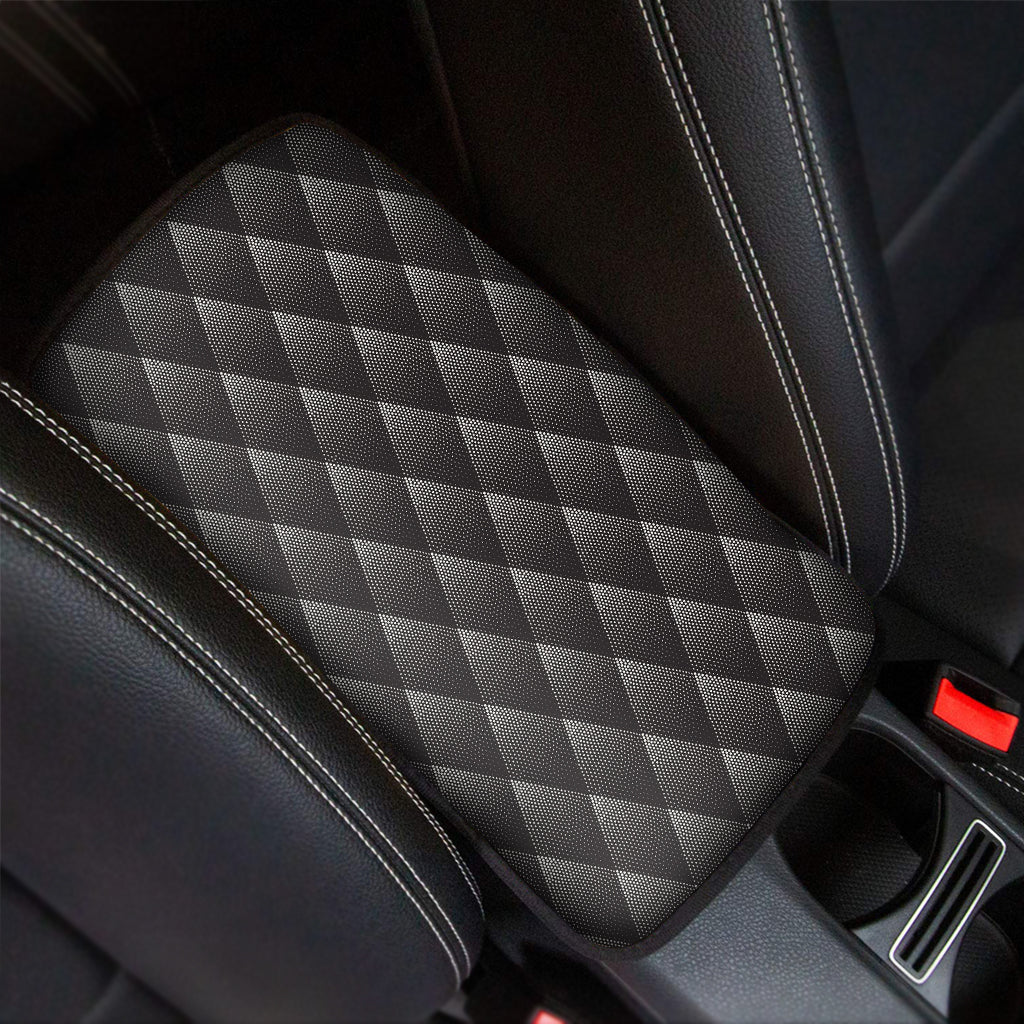 Dot Geometric Triangle Pattern Print Car Center Console Cover