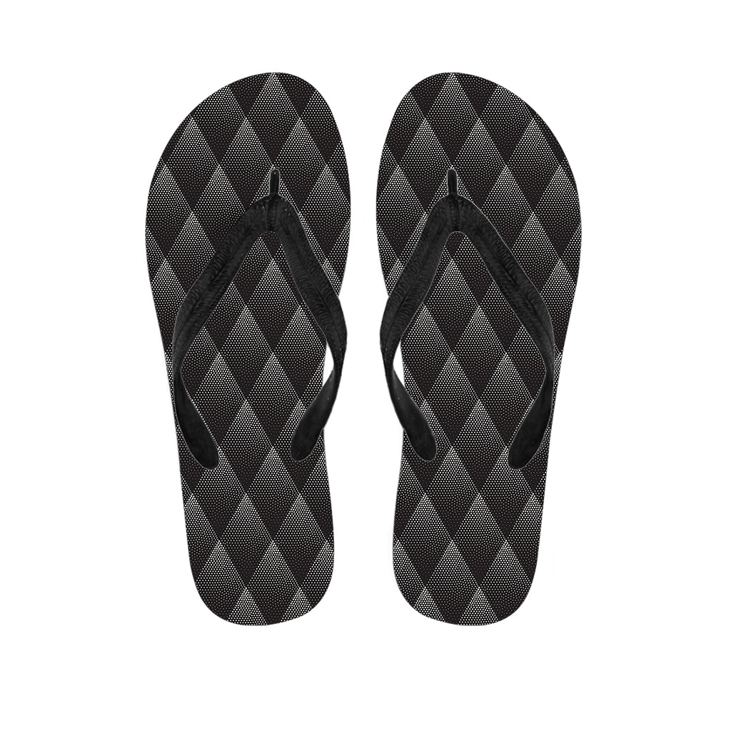 Dot Geometric Triangle Pattern Print Flip Flops