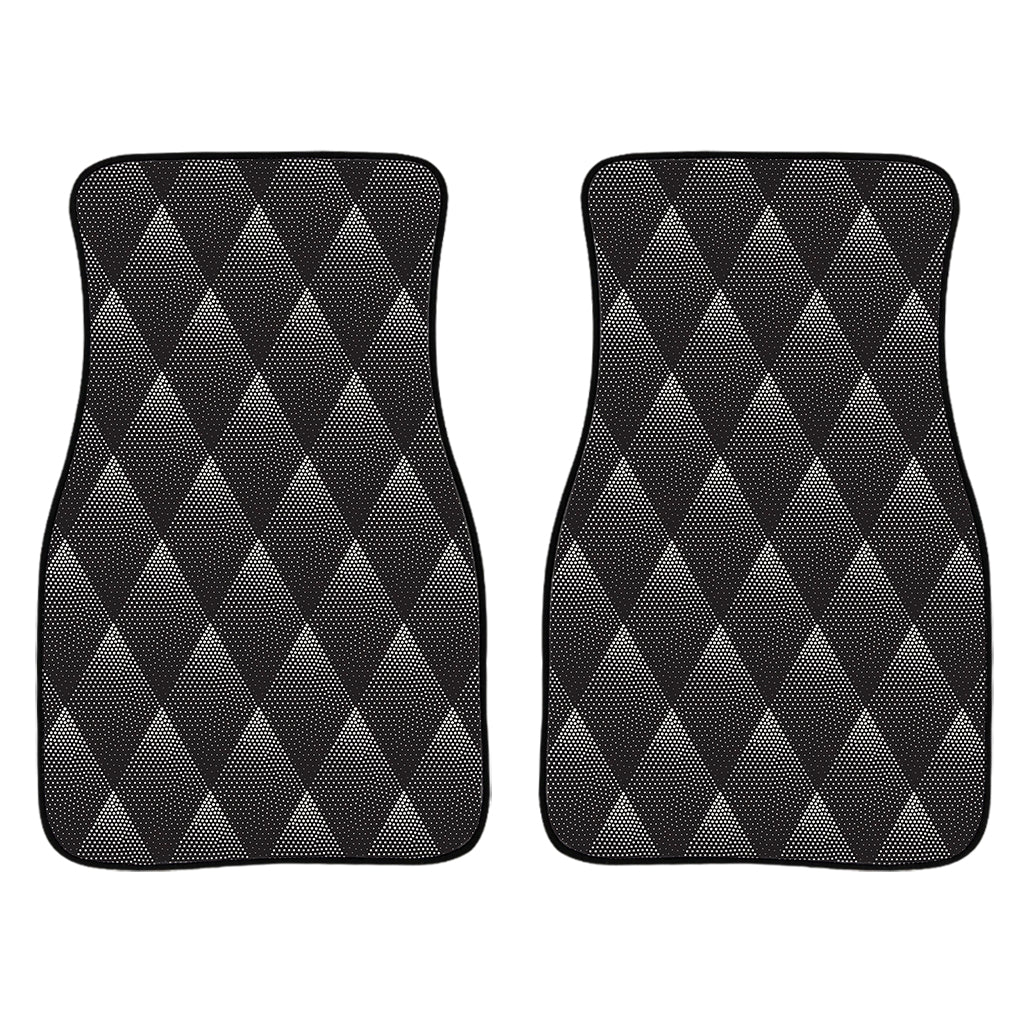 Dot Geometric Triangle Pattern Print Front Car Floor Mats