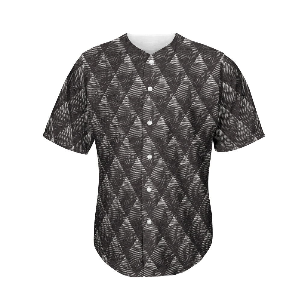 Dot Geometric Triangle Pattern Print Men's Baseball Jersey