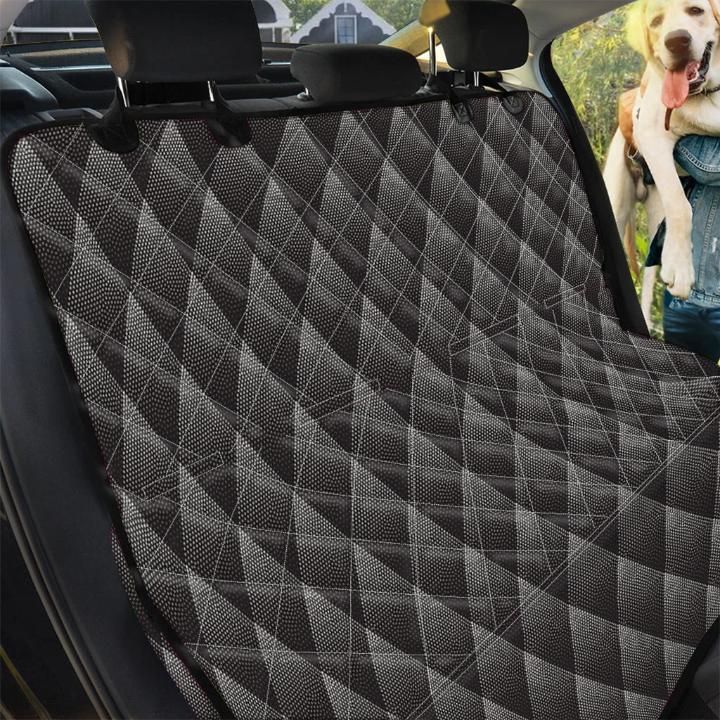 Dot Geometric Triangle Pattern Print Pet Car Back Seat Cover