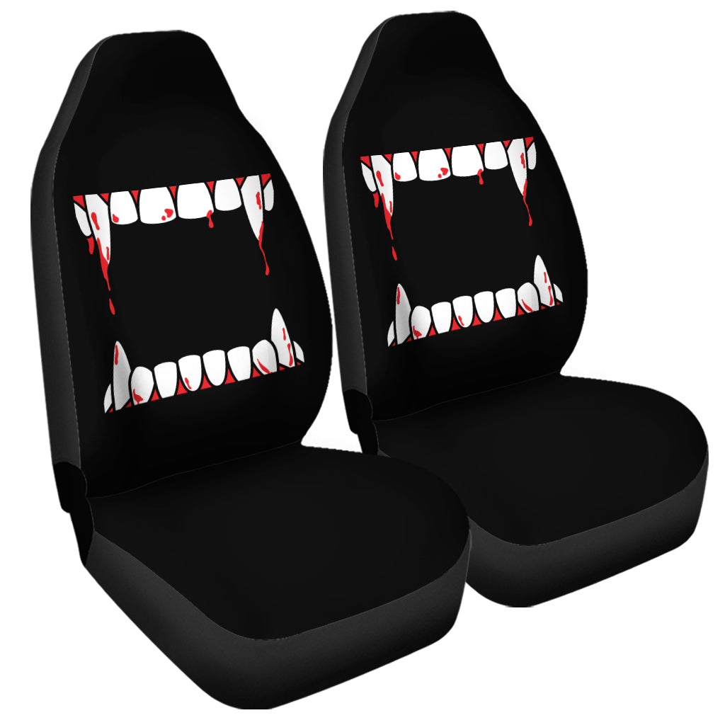 Dracula Fang Print Universal Fit Car Seat Covers