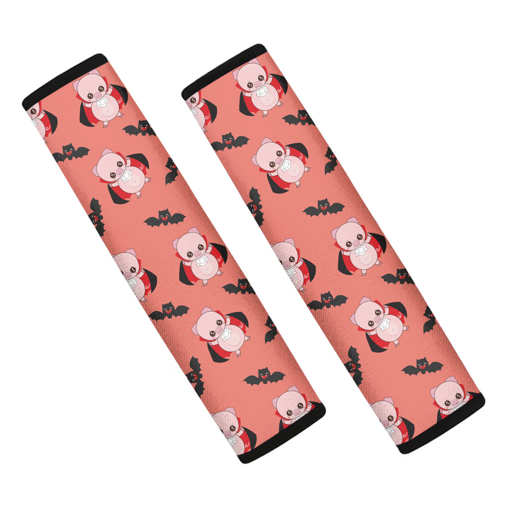 Dracula Pig Pattern Print Car Seat Belt Covers