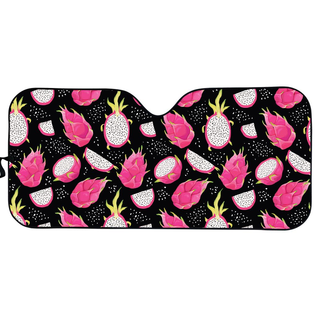 Dragon Fruit Pattern Print Car Sun Shade