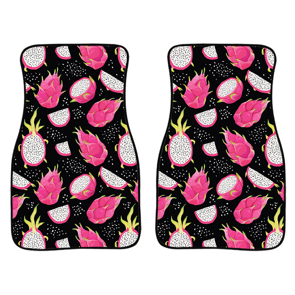 Dragon Fruit Pattern Print Front Car Floor Mats