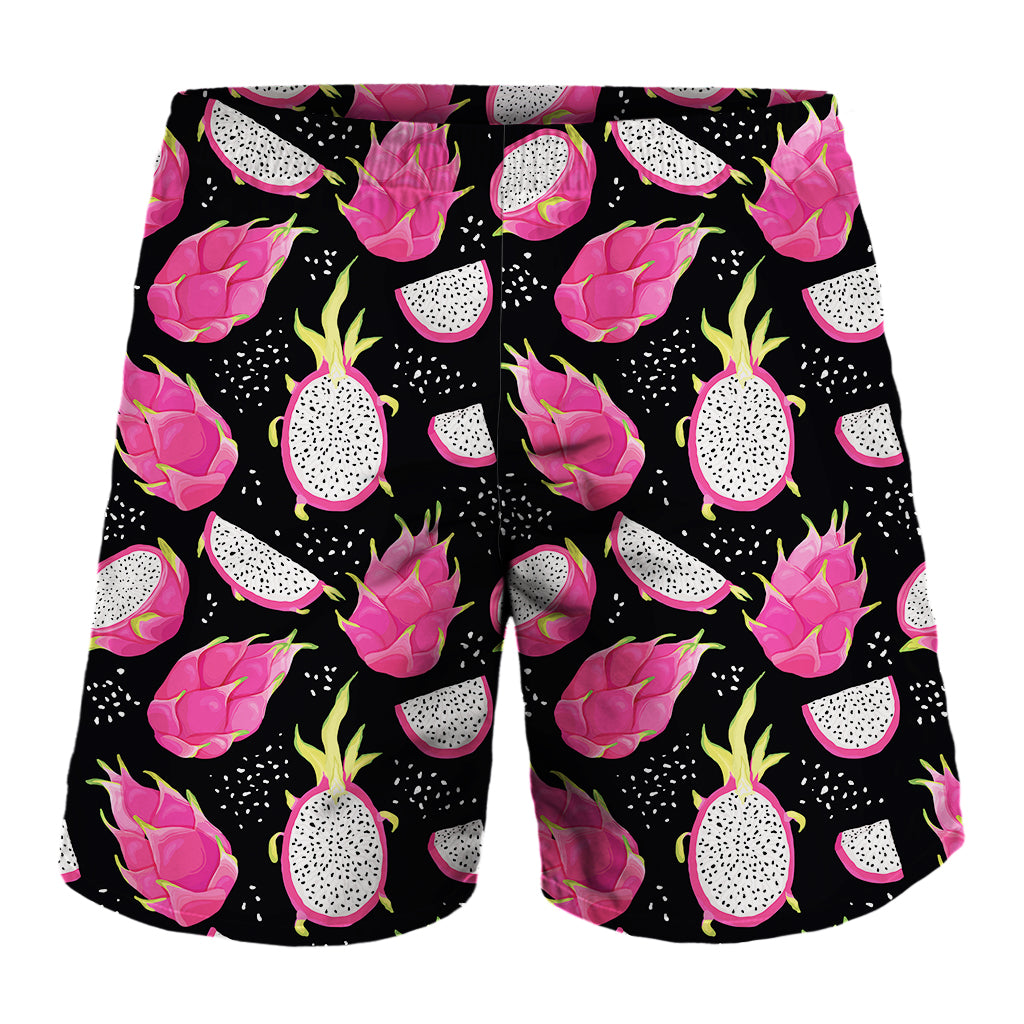 Dragon Fruit Pattern Print Men's Shorts