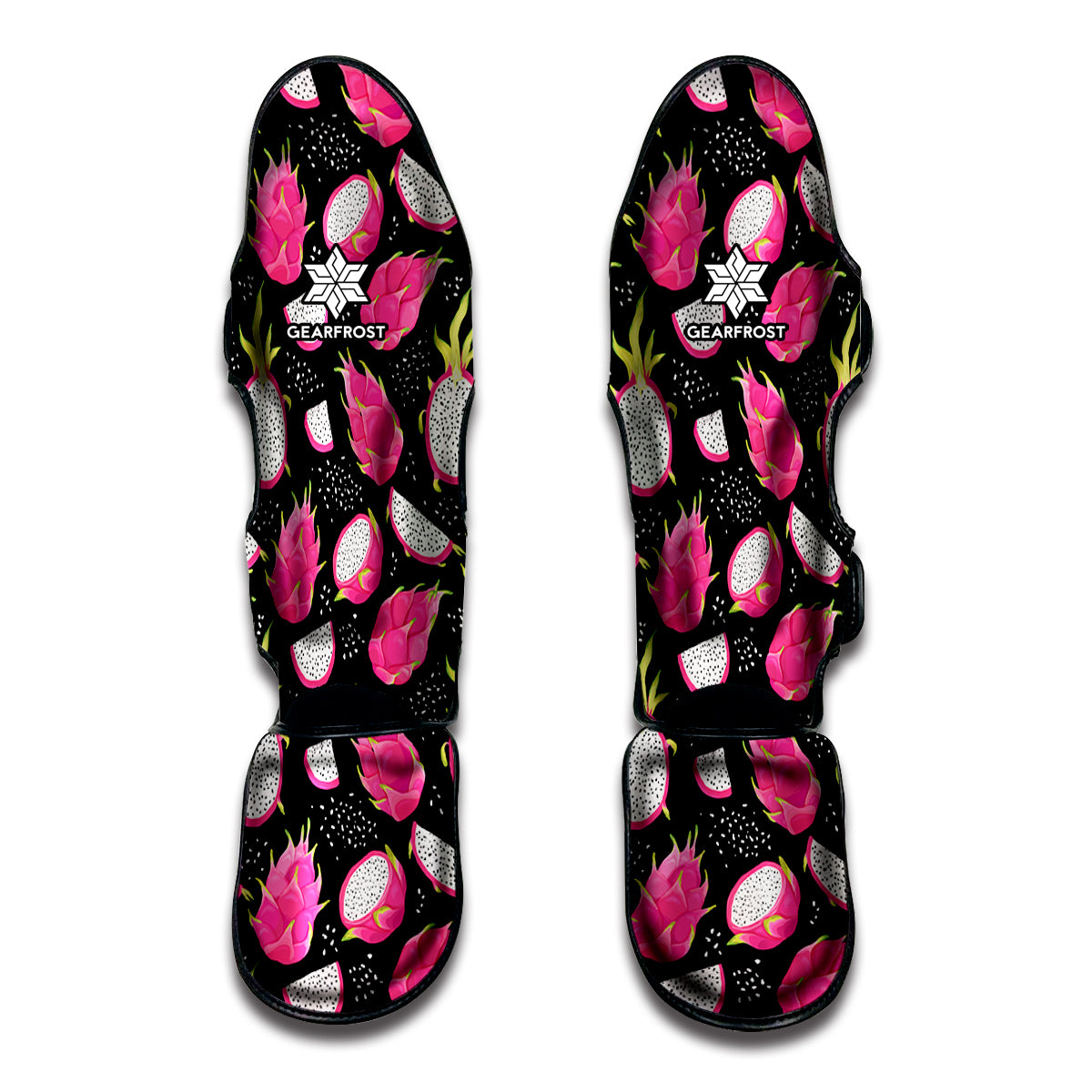 Dragon Fruit Pattern Print Muay Thai Shin Guards