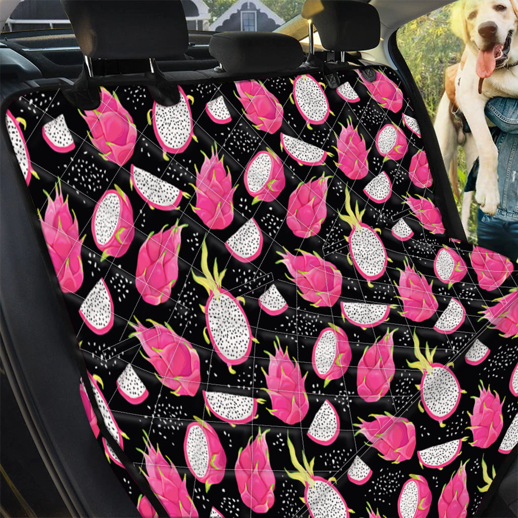 Dragon Fruit Pattern Print Pet Car Back Seat Cover