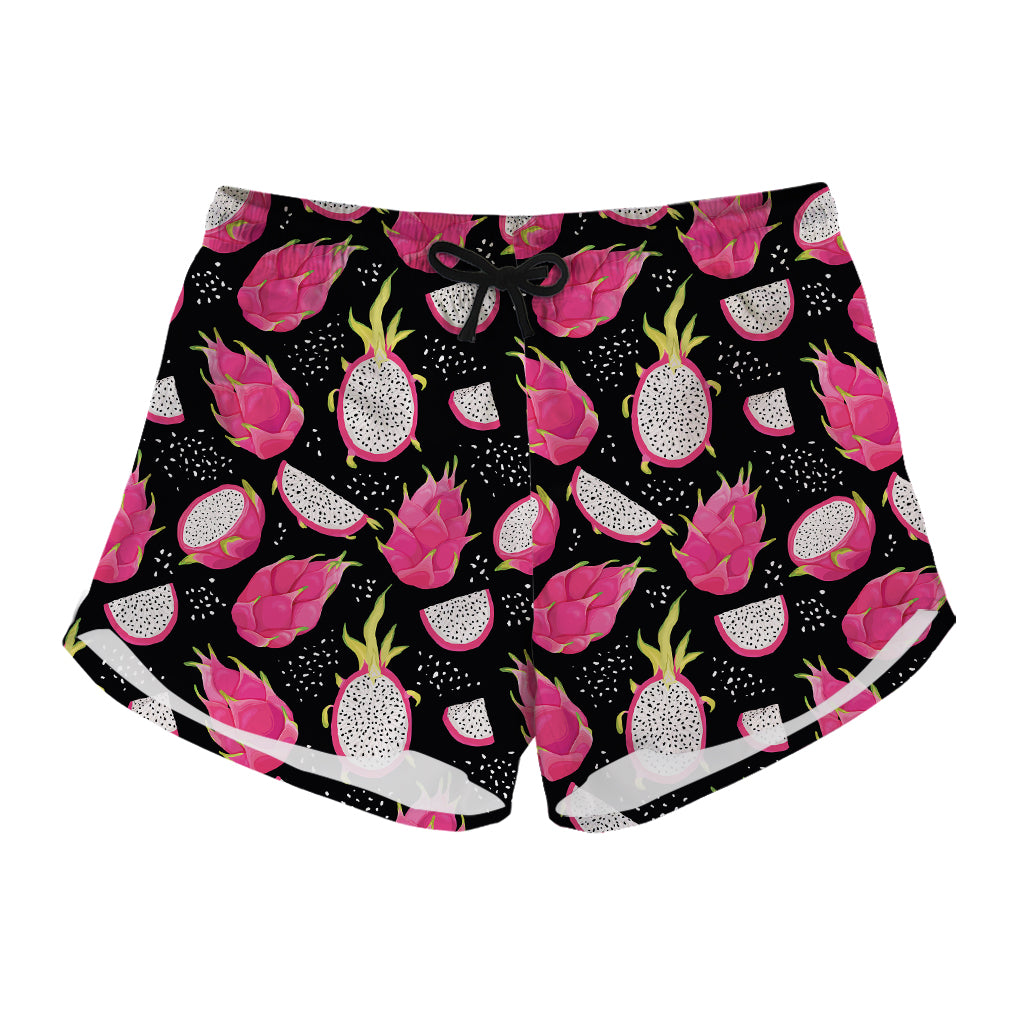 Dragon Fruit Pattern Print Women's Shorts